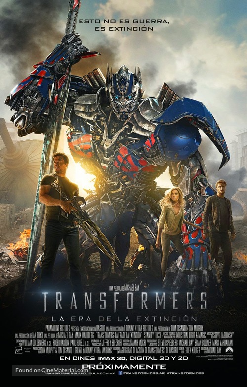 Transformers: Age of Extinction - Mexican Movie Poster