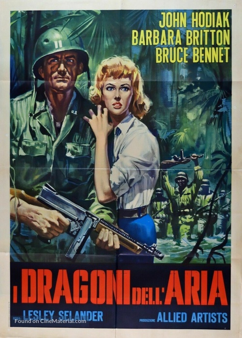Dragonfly Squadron (1954) Italian movie poster