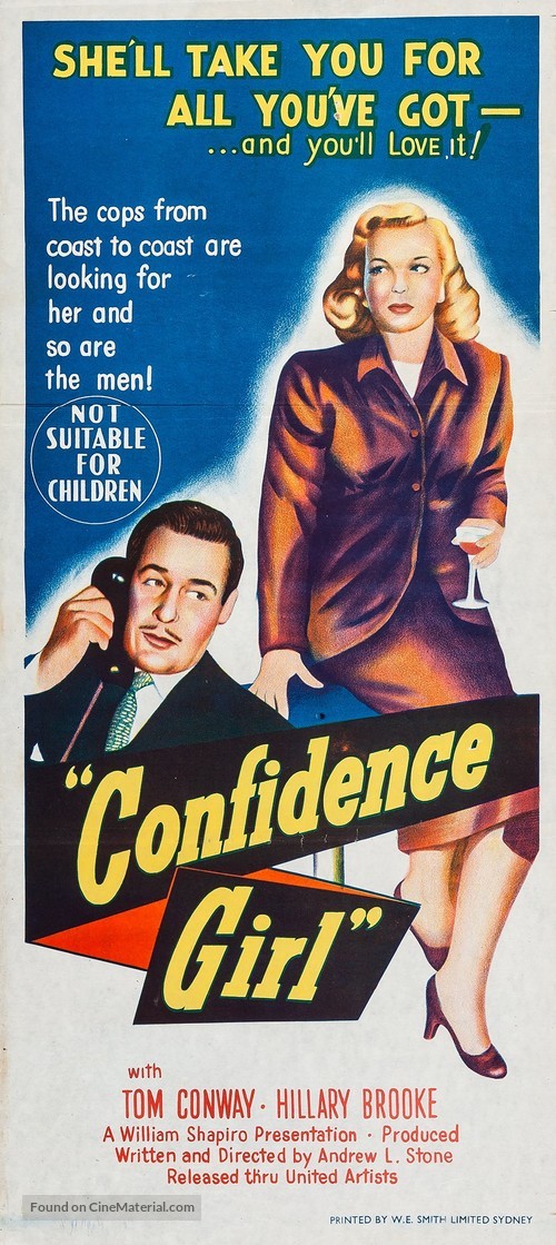 Confidence Girl - Australian Movie Poster