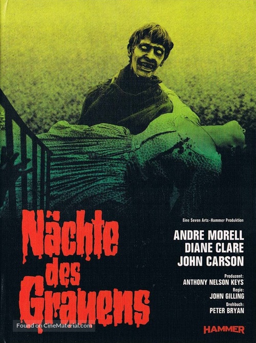 The Plague of the Zombies - German Blu-Ray movie cover