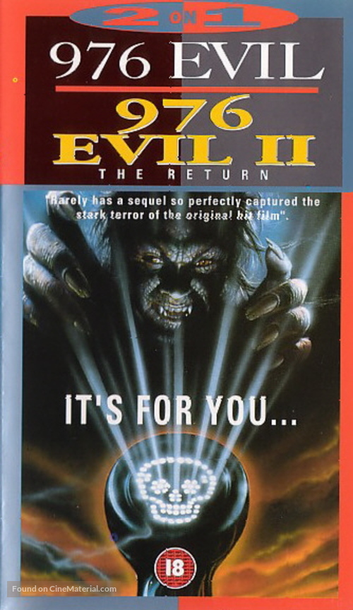 976-EVIL - British VHS movie cover