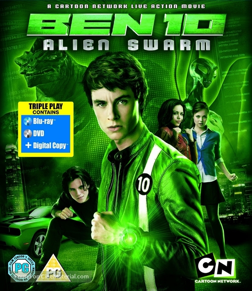 Ben 10: Alien Swarm - British Blu-Ray movie cover