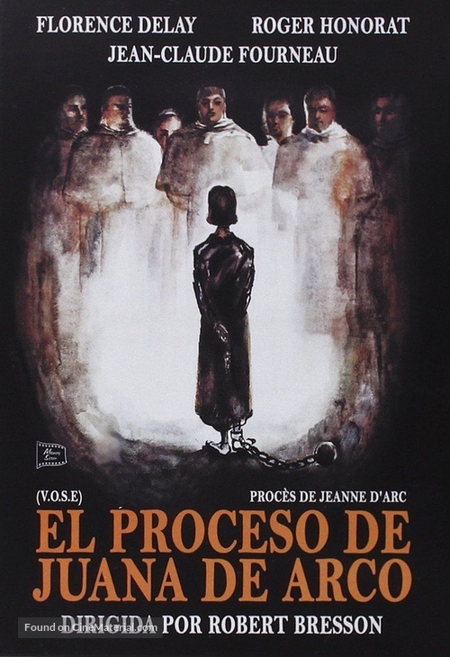 Proc&egrave;s de Jeanne d&#039;Arc - Spanish DVD movie cover