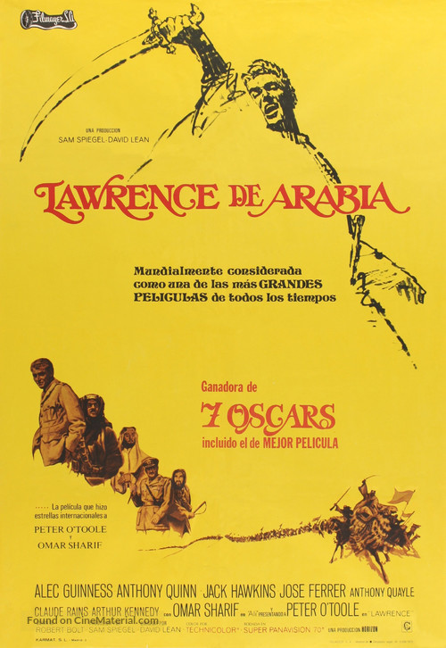 Lawrence of Arabia - Spanish Movie Poster