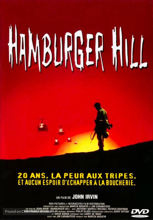 Hamburger Hill - French DVD movie cover