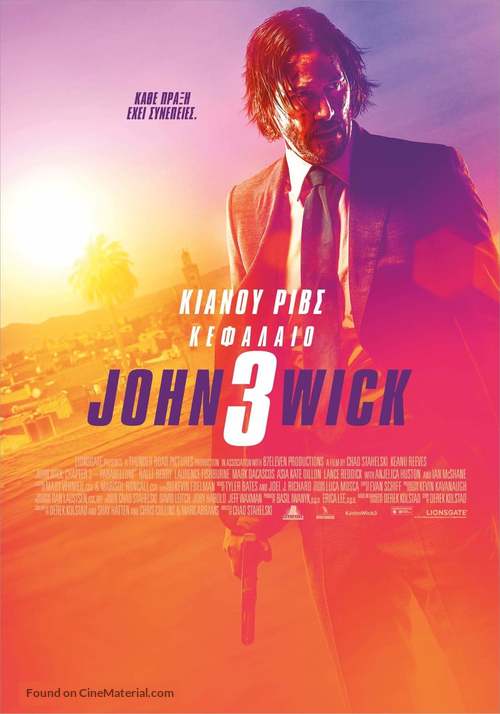 John Wick: Chapter 3 - Parabellum - Greek Movie Poster