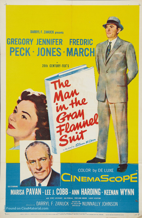 The Man in the Gray Flannel Suit (1956) movie poster