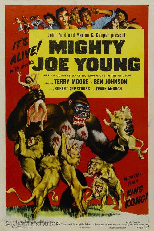 Mighty Joe Young - Re-release movie poster