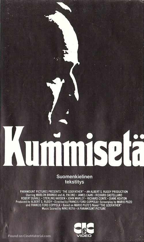 The Godfather - Finnish VHS movie cover