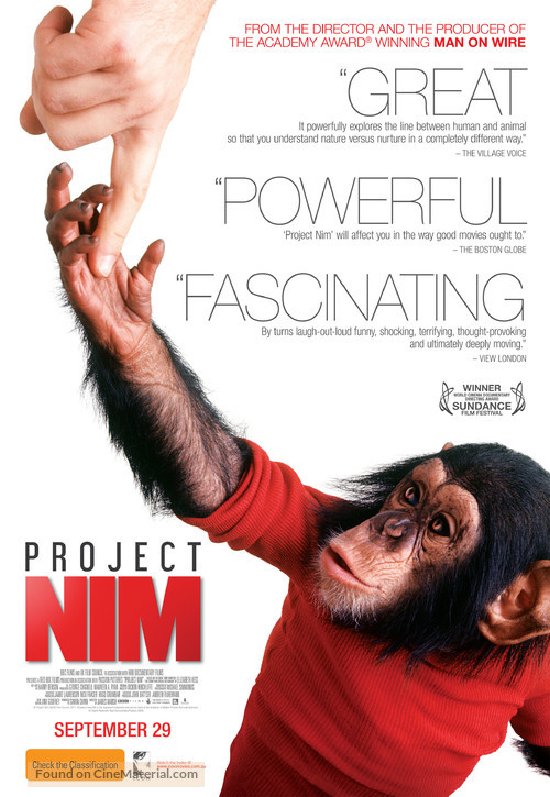 Project Nim - Australian Movie Poster