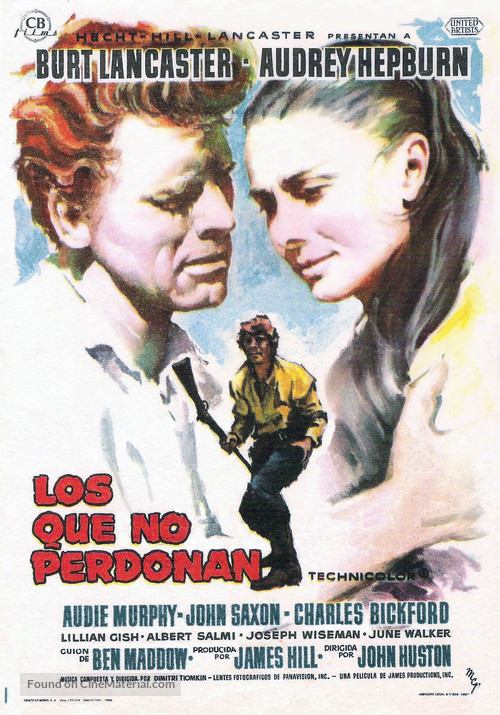 The Unforgiven - Spanish Movie Poster