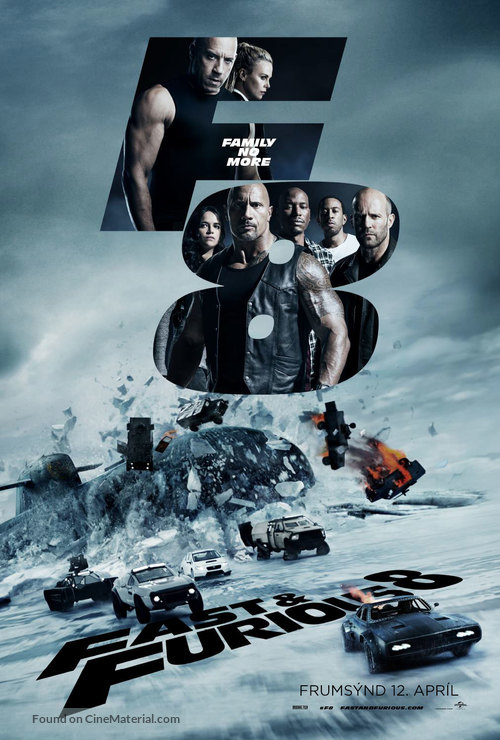 The Fate of the Furious - Icelandic Movie Poster