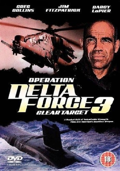 Operation Delta Force 3: Clear Target - British DVD movie cover
