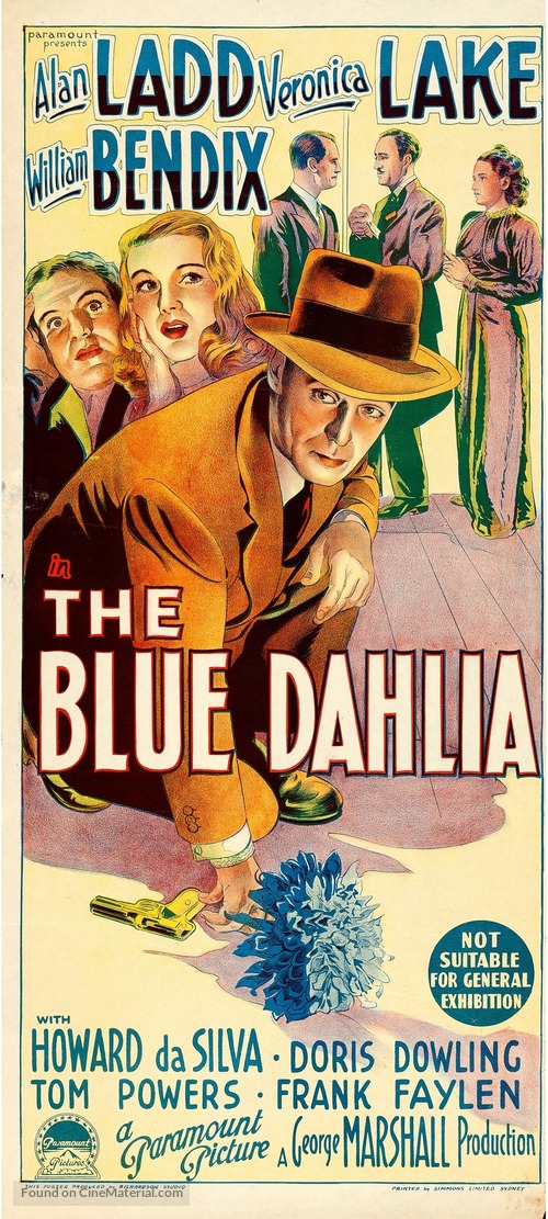 The Blue Dahlia - Australian Movie Poster