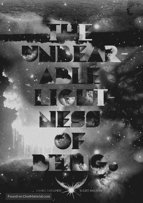 The Unbearable Lightness of Being - Homage movie poster