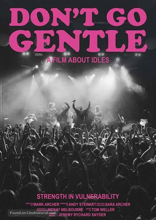 Don&#039;t Go Gentle: A Film About IDLES - British Movie Poster