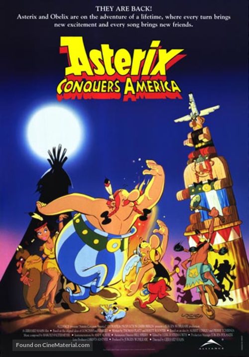 Asterix in Amerika - Canadian Movie Poster