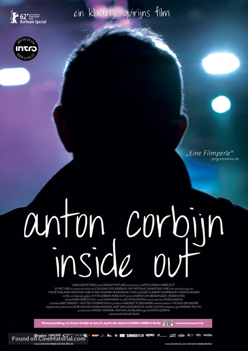 Anton Corbijn Inside Out - German Movie Poster