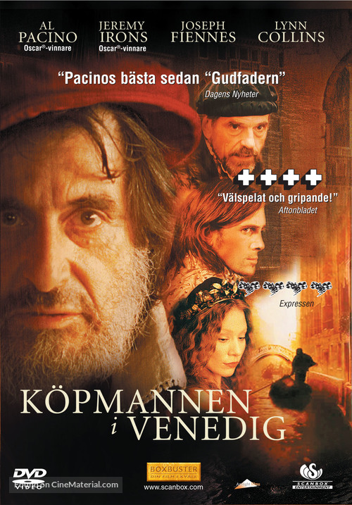 The Merchant of Venice - Swedish Movie Cover