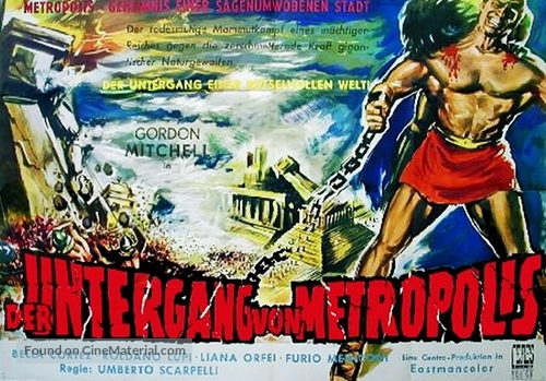 Il gigante di Metropolis - German Movie Poster