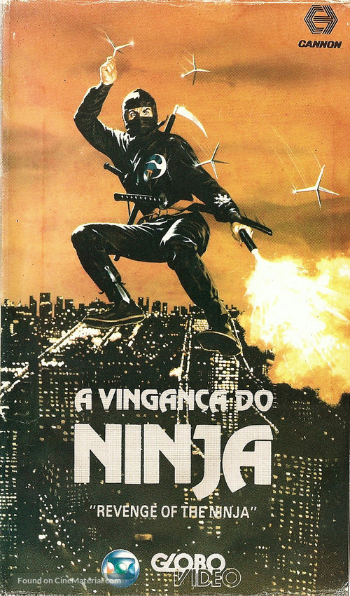 Revenge Of The Ninja - Brazilian VHS movie cover