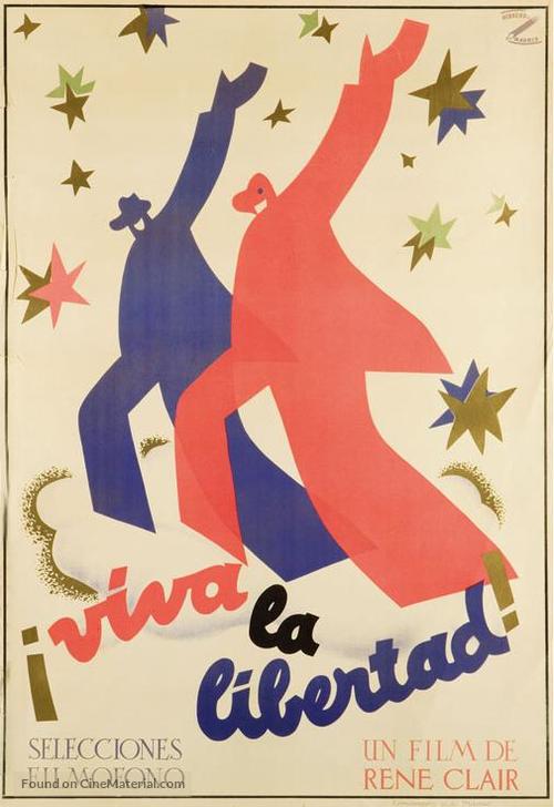 &Agrave; nous la libert&eacute; - Spanish Movie Poster