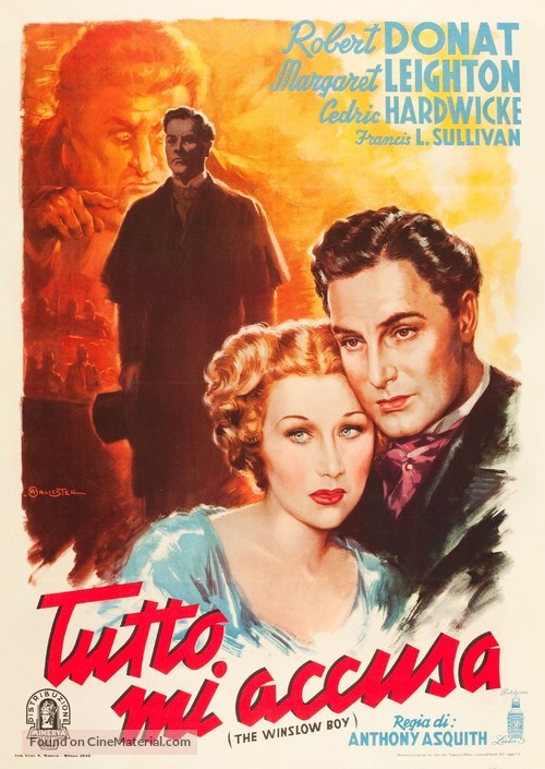 The Winslow Boy - Italian Movie Poster