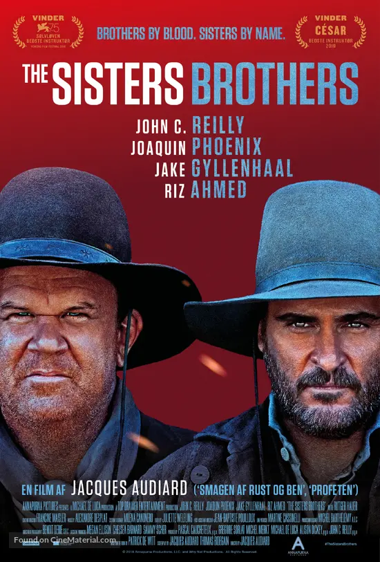 The Sisters Brothers (2018) Danish movie poster