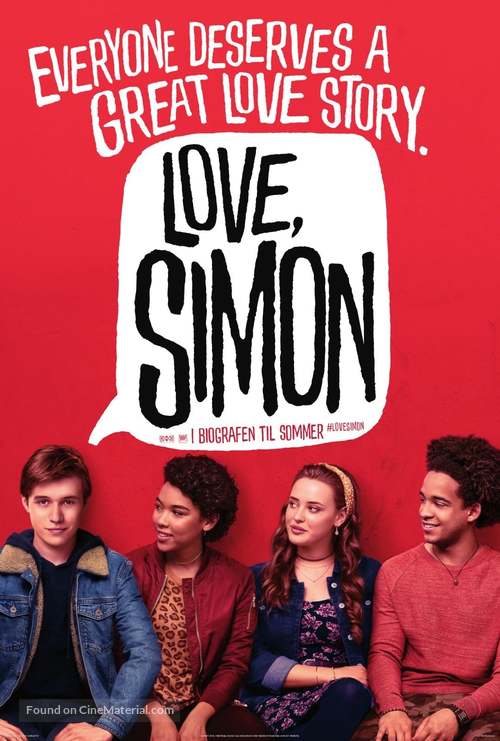Love, Simon - Danish Movie Poster