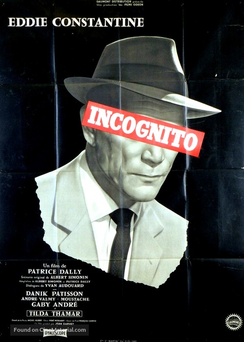 Incognito - French Movie Poster