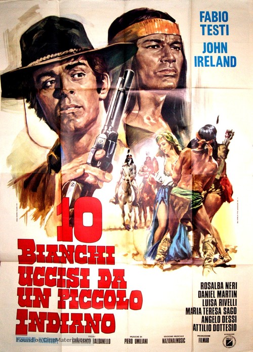 Dieci bianchi uccisi da un piccolo indiano - Italian Movie Poster