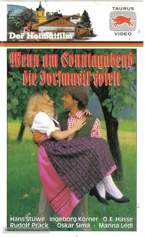 Wenn am Sonntagabend die Dorfmusik spielt - German VHS movie cover