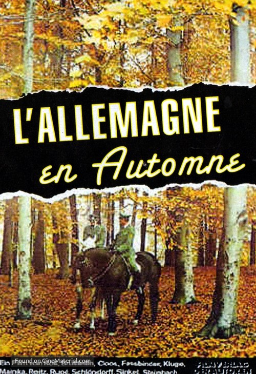 Deutschland im Herbst - French Movie Poster
