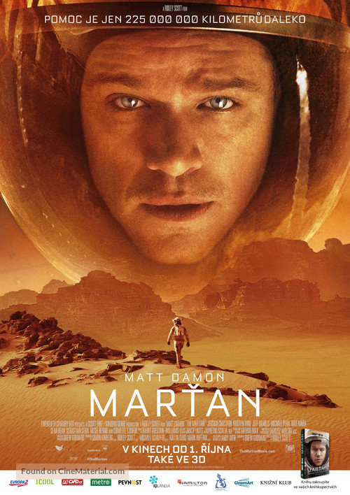 The Martian - Czech Movie Poster