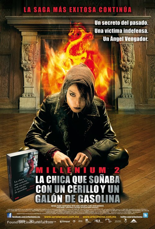 Flickan som lekte med elden - Mexican Movie Poster