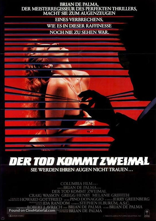 Body Double - German Movie Poster