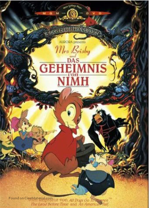 The Secret of NIMH - German DVD movie cover