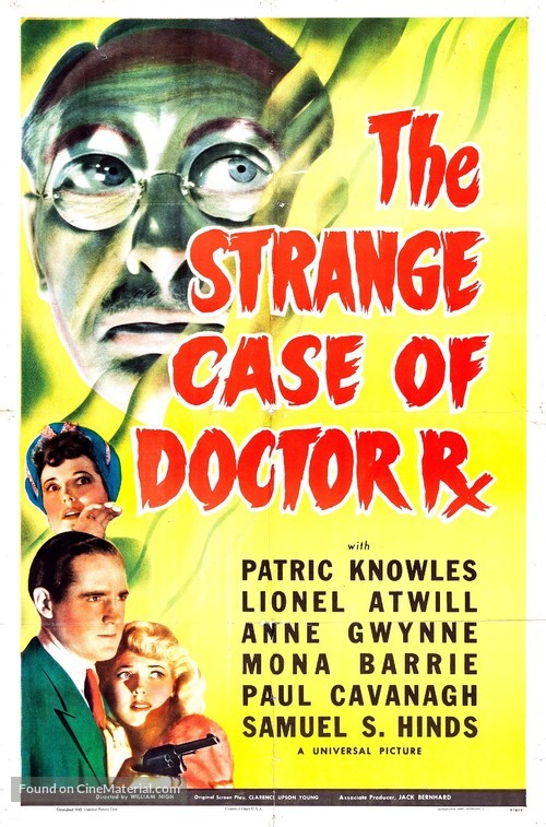 The Strange Case of Doctor Rx - Movie Poster