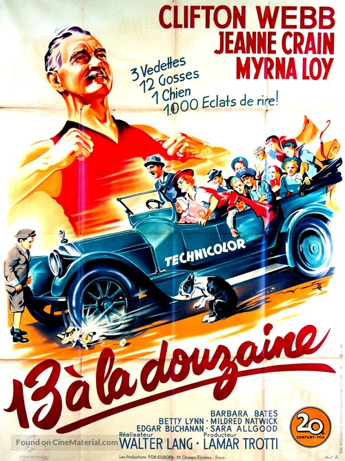 Cheaper by the Dozen - French Movie Poster