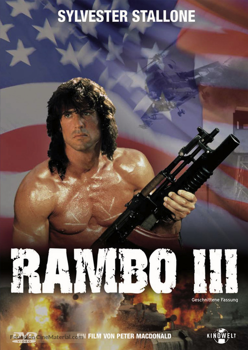 Rambo III - German DVD movie cover