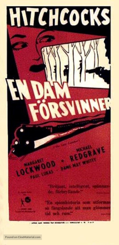 The Lady Vanishes - Swedish Movie Poster