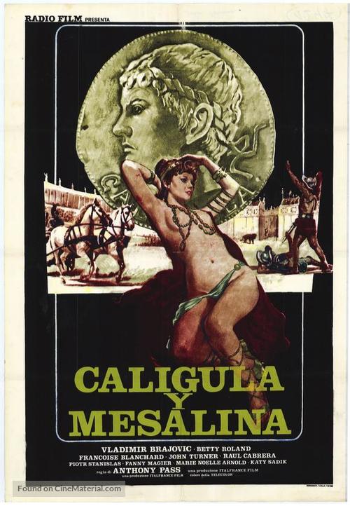 Caligula et Messaline - Spanish Movie Poster