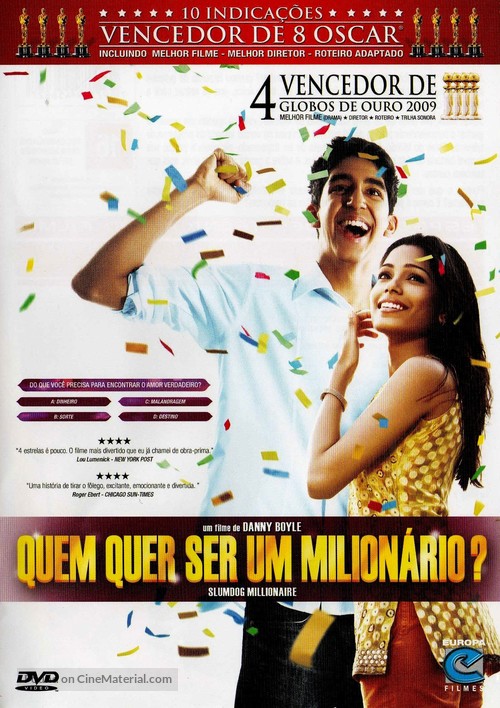 Slumdog Millionaire - Brazilian DVD movie cover