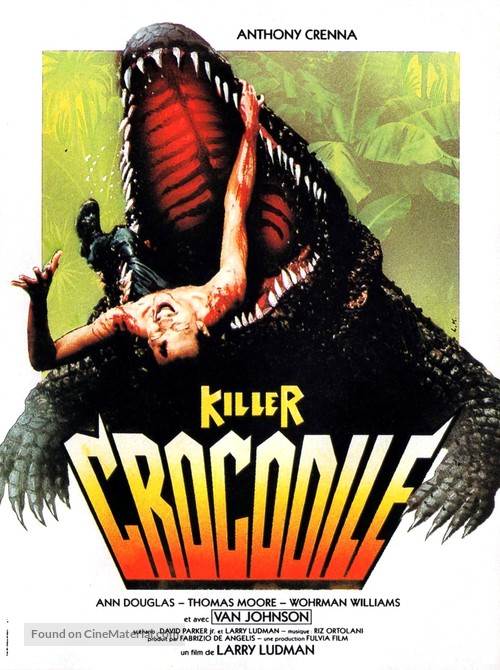 Killer Crocodile - French Movie Poster