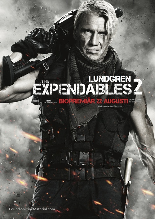 The Expendables 2 - Swedish Movie Poster