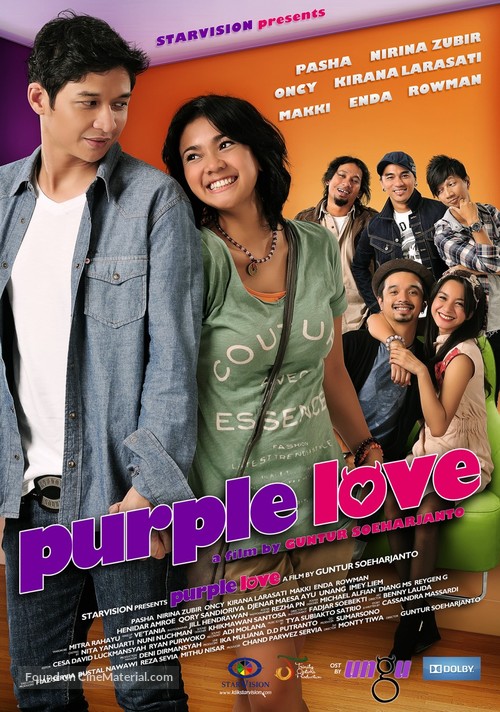 Purple Love - Indonesian Movie Poster