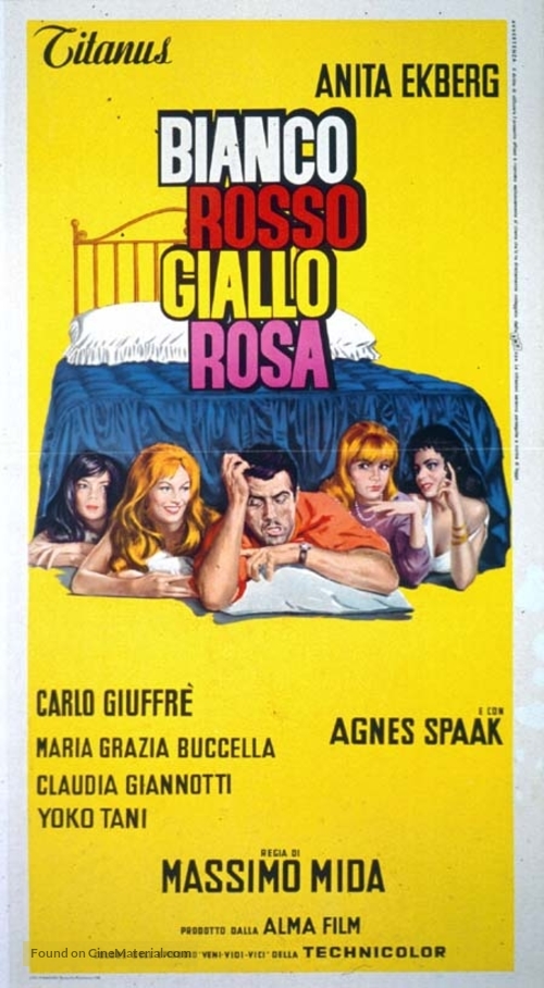 Bianco, rosso, giallo, rosa - Italian Movie Poster