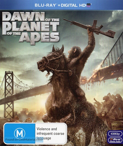 Dawn of the Planet of the Apes - Australian Blu-Ray movie cover