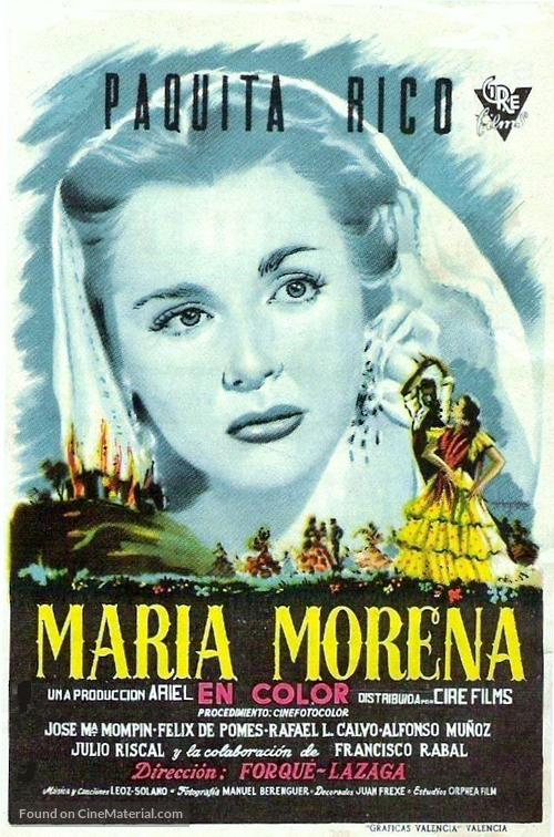 Mar&iacute;a Morena - Spanish Movie Poster
