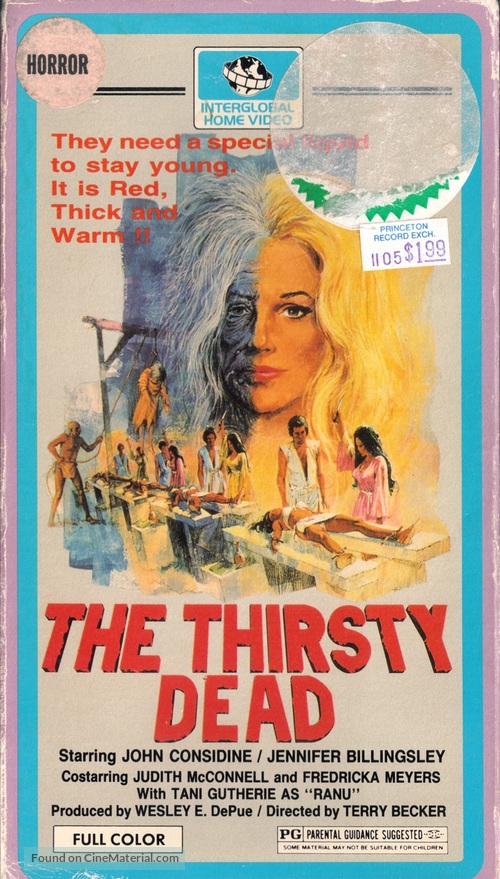 The Thirsty Dead - VHS movie cover